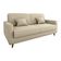 Sofá Cama Premium 3 Lugares 1,90 Larg Emilia Matrix Suede Bege