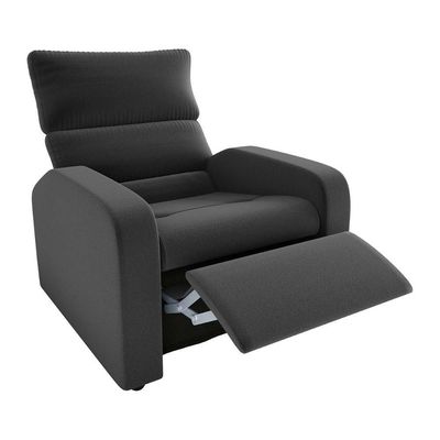 Poltrona Do Papai Reclinável Confortável Kwid Matrix Veludo Cinza
