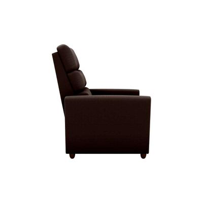 Poltrona Do Papai Confortável Reclinável Turin Matrix Suede Marrom