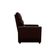 Poltrona Do Papai Confortável Reclinável Turin Matrix Suede Marrom