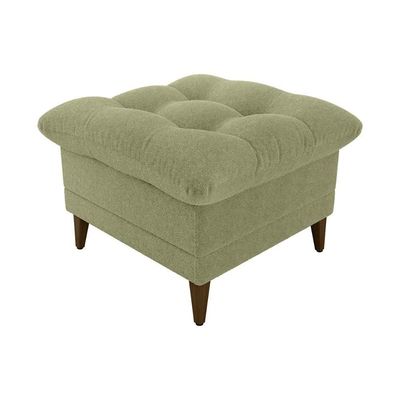 Poltrona De Amamentação Com Puff Luxo Confortável Montreal Matrix Boucle Oliva