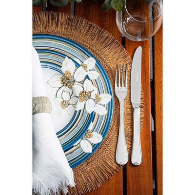 Prato Sobremesa Tramontina Nix Em Porcelana Decorada 21 Cm Tramontina