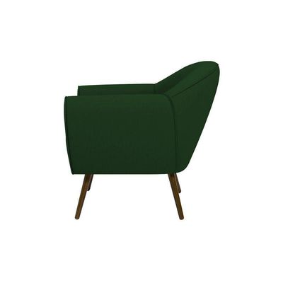 Poltrona Decorativa Sacha Veludo Verde