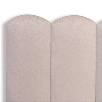 Cabeceira Queen Kit 8 Placas Modelo Nuvem - Suede Creme / Off White