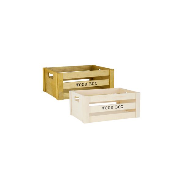 Caixa Organizadora Le Madeira Bege 33x24x14cm