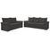 Conjunto De Sofá 2 E 3 Lugares Taurus Veludo Mamflex Cinza