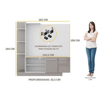 Estante Com Suporte Tv 55'' Denver Multimóveis V3069