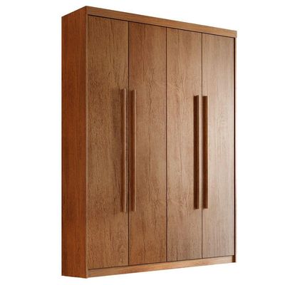 Guarda Roupa Solteiro Heros 4 Portas E 2 Gavetas Moderna Imbuia
