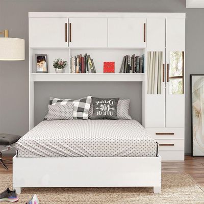 Guarda Roupa Modulado Com Cama Paris