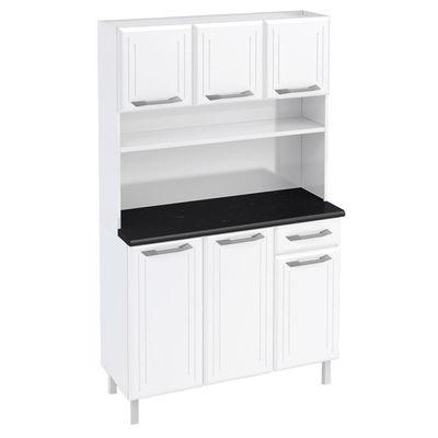 Armário De Cozinha Aço Kit Telasul Topázio Smart Branco