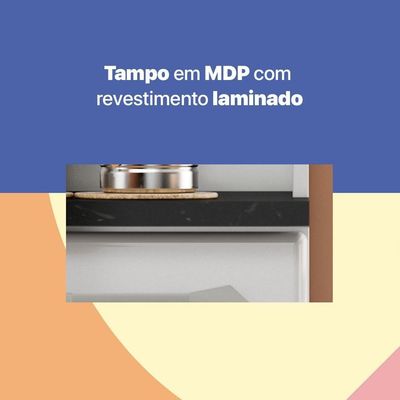 Armário De Cozinha Aço Kit Telasul Topázio Smart Branco