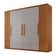 Guarda Roupa Casal Roma Mdf 6 Portas E 2 Gavetas Naturalle/off White