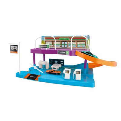 Brinquedo Super Posto Nig com 2 Carrinhos