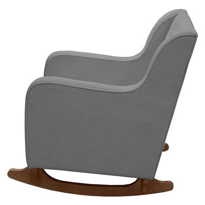 Poltrona Amamentação Aquila Plus Com Puff Boucle Cinza - Fratello