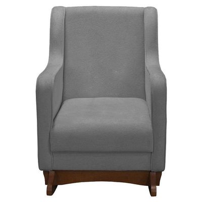 Poltrona Amamentação Aquila Plus Com Puff Boucle Cinza - Fratello