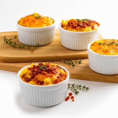 Kit 24 Ramekins 220ml Branco Canelado Coza Molheira Restaurante Lanchonete Hamburgueria