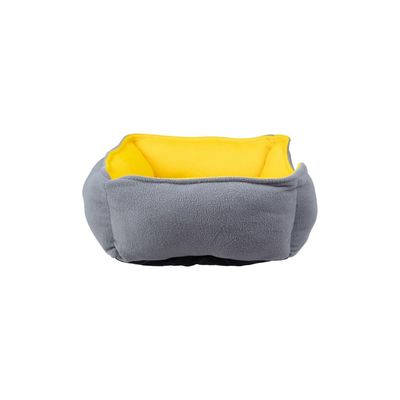 Cama Retangular M Azul e Amarela