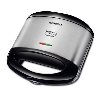Sanduicheira Grill S-07 800W Potência Mondial Preto / 220V