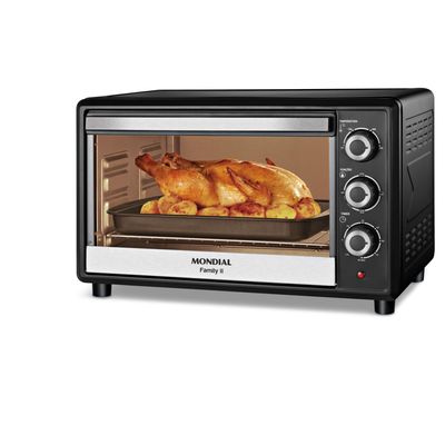 Forno Elétrico 42L Family II Mondial Preto/Inox 1600W - FRN-42-B 127V