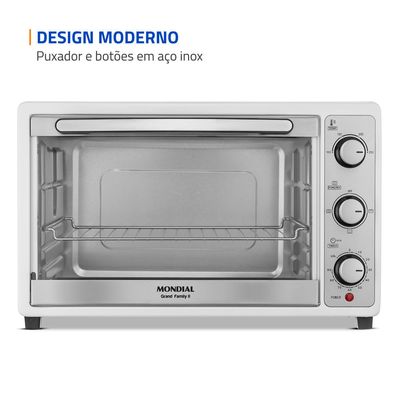 Forno Elétrico 52L Grand Family II Mondial Branco/Inox 1800W - FRN-52-W 220V