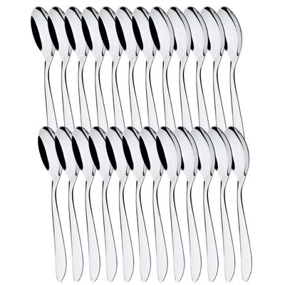 24 Colheres de Sobremesa 16,4cm Inox Lyon Brinox Doces Caldas Pavê Mousse Torta