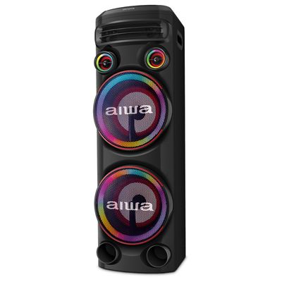 Torre de Som AIWA T2W -02 2300W 2Woofers10" Bluetooth RGB USB FM DJ BIV