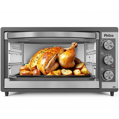 Forno Elétrico Philco 50 Litros, Dupla Resistência - PFE52P Preto / 110V