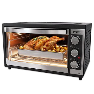 Forno Elétrico Philco 50 Litros, Dupla Resistência - PFE52P Preto / 110V
