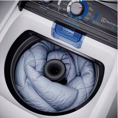 Máquina de Lavar 13kg Electrolux LDA13 Efficient com Duplo Dispenser Cesto Inox Máxima Diluição Branco / 127V