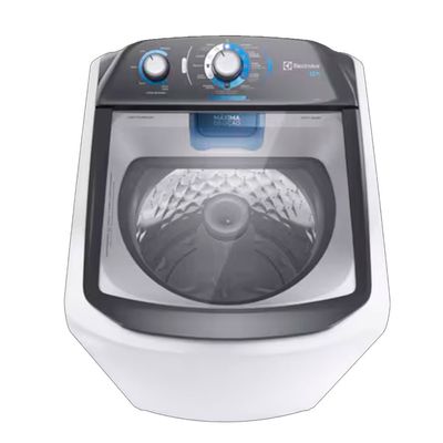 Máquina de Lavar 13kg Electrolux LDA13 Efficient com Duplo Dispenser Cesto Inox Máxima Diluição Branco / 220V