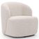 Poltrona Giratória Orgânica Para Sala Living Heidy F04 Bouclê Bege - Lyam Decor