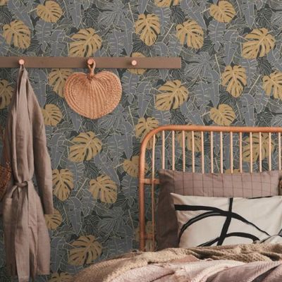 Papel de Parede House of Turnowsky Floral Cinza 389051