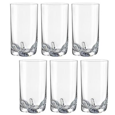 Jogo de copos para água Gremax 20.589.230 Bohemia Trio com 6 copos em cristal 230ml