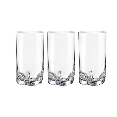 Jogo de copos para água Gremax 20.589.230 Bohemia Trio com 6 copos em cristal 230ml