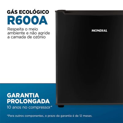 Frigobar Mondial 46L Porta Reversível Preto FGB-01-B50 220V
