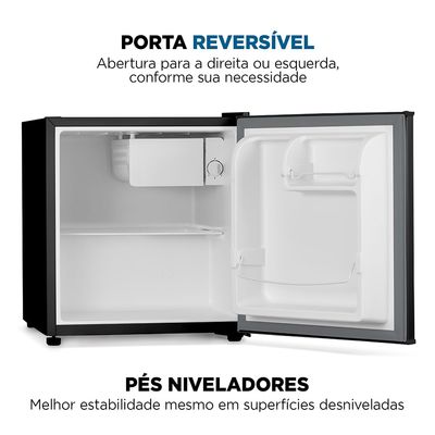 Frigobar Mondial 46L Porta Reversível Preto FGB-01-B50 220V