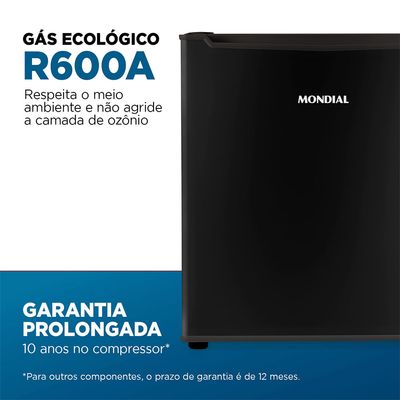 Frigobar Mondial 46L Porta Reversível Preto FGB-01-B50 220V