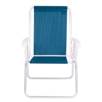 Cadeira Alta Conforto Alumínio Sannet Azul Marinho