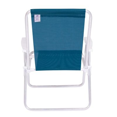 Cadeira Alta Conforto Alumínio Sannet Azul Marinho