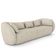 Sofá 3 Lugares Para Sala Living Orgânico 212cm Eça P08 Linho Itacaré Bege - Lyam Decor
