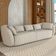 Sofá 3 Lugares Para Sala Living Orgânico 212cm Eça P08 Linho Itacaré Bege - Lyam Decor
