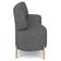 Sofá 2 Lugares 135cm Pés Aço Dourado Tamar Linho Grafite Z08 - Mpozenato