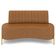 Sofá 2 Lugares 135cm Pés Aço Dourado Tamar Sintético Camel Z08 - Mpozenato