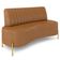 Sofá 2 Lugares 135cm Pés Aço Dourado Tamar Sintético Camel Z08 - Mpozenato
