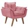 Poltrona Opalla Tecido Rosa