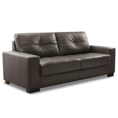 Sofá 2 Lugares Milão 150cm Couro Chocolate