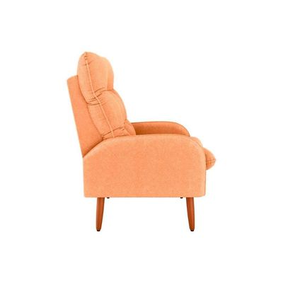 Poltrona Para Descanço Confortável Premium Nantes Matrix Boucle Mostarda