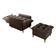 Poltrona De Amamentação Com Puff Luxo Confortável Montreal Matrix Suede Marrom
