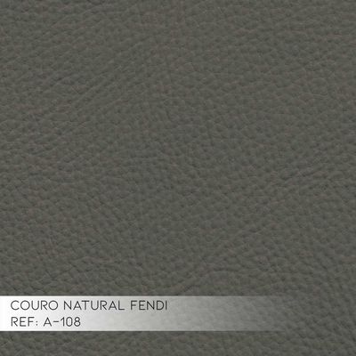 Sofá 3 Lugares 220cm Couro Fendi