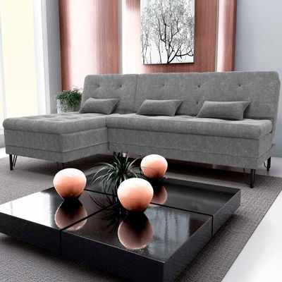 Sofá Cama 3 Lugares Com Chass Casal Luxo Premium Nice Matrix Boucle Bege